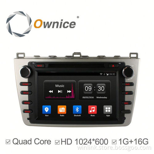 8 inch Android 4.4 quad core car DVD GPS for Mazda 6 2008 - 2012 with bluetooth handsfree